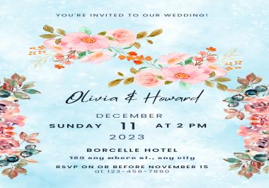 Design the perfect invitation for your wedding