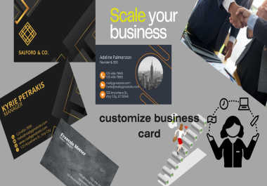 I will design professional outstanding and eye cachty business cards with two concepts for you