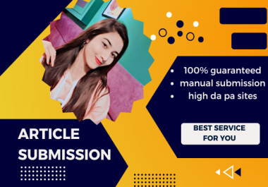 Top 100 Article Submission Or Article Posting Backlink