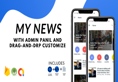 MyNews app - Android News App With Admin Panel Web-admin-panel PHP.