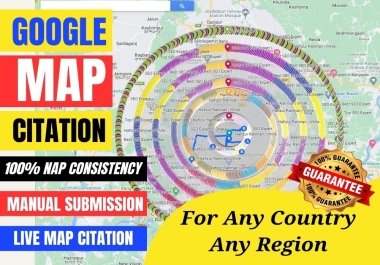 Get 1,000 google maps citations,  local SEO citations,  map listing,  Boost GMB Ranking for Local SEO