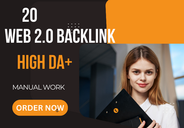 I will Create 20 Web 2.0 contextual Backlinks for your Website