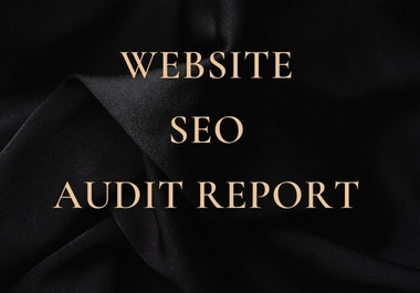 I will create professional Website SEO audit report for your website