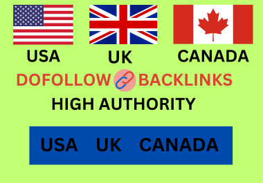 I will provide 50 USA UK canada backlinks on high da sites