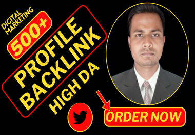 Unique 200 social profile creation backlink on high quality