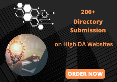 200 plus Directory Submission on High DA websites