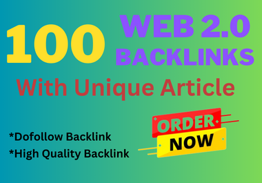 40 high quality dofollow Web 2.0 backlinks service