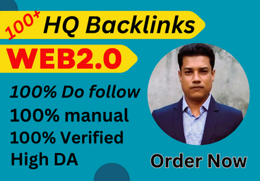 100 Web2.0 Backlinks Manually DA Dofollow SEO Backlinks
