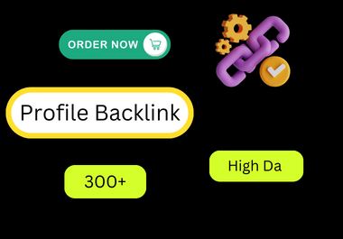 Get 65 HQ. Profile creation backlinks