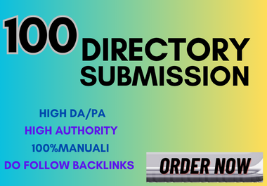 I will do 100 directory submission backlinks on HQ domain