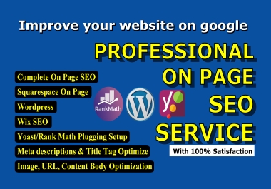 Advanced On-Page SEO for your website on Google rank