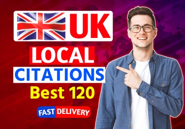 I will do Top 120 UK local citations for local business SEO rank