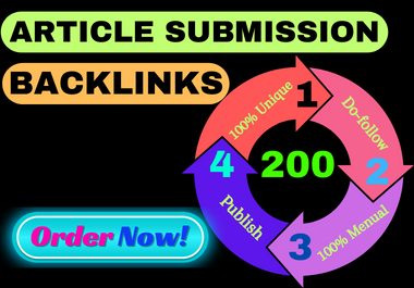 Top Quality 80 Unique article submission dofollow SEO backlinks