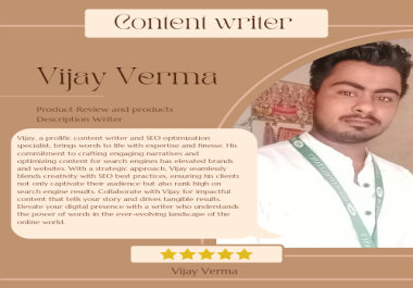 Product & Book Reviews and Products Description Writer