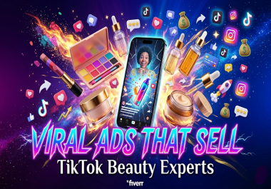 I will create viral TikTok ads for beauty products that boost sales fast