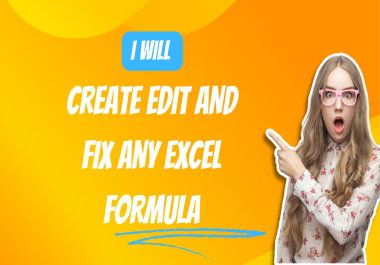 I will do excel data entry,  create excel formula like xlookup vlookup