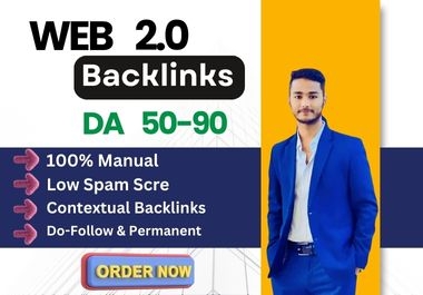 I will manually build 100 web 2.0 backlinks to high DA PA Websites