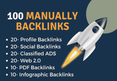 100 high DA Profile,  Classified sumission,  Web 2.0,  Infographic,  PDF,  mixed backlinks