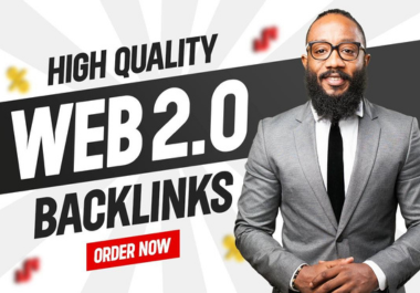 I will do 100 web 2.0 High quality backlinks with Da 50 to 90 Plus SEO Linkbuilding