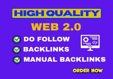 I will provide 80 High Authority Manual web 2.0 backlinks
