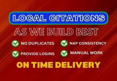 I will do top 60 local citations SEO and business listing