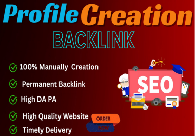I will do 100 high quality profile backlinks services