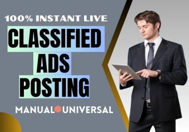 I will post 70 classified ads to gather more traffic for boosting your business and drive success