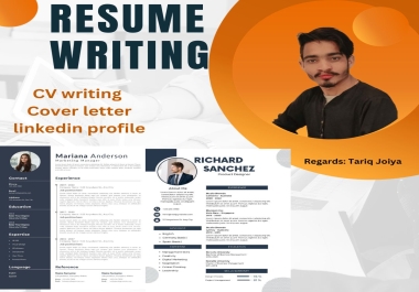 I will write your CV,  resume,  cover letter and optimize linkedin