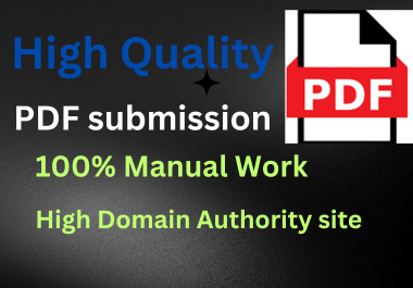 I will do PPT,  DOC,  PDF submission to 100 document sharing sites.