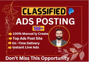 100 Classified Ads on top Classified ad posting websites for any country
