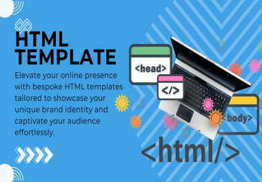 I will make responsive and dynamic HTML template