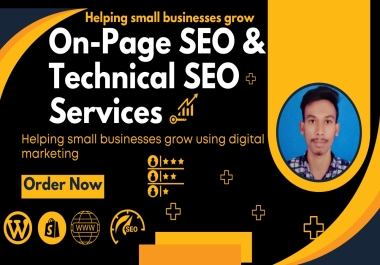 I will be On page and Technical SEO specialist for your Website