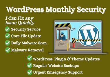 I will provide monthly wordpress website maintenance and support