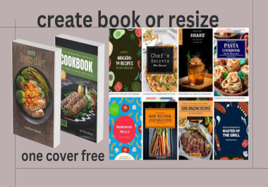 i will fix/resize amazon KDP book cover with one cover free