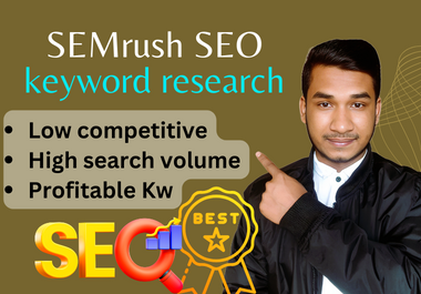 I will Do SEO keyword research for your online business