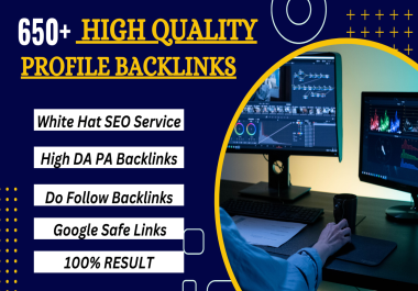 I Will Create 650 High Authority Profile Backlinks For SEO Ranking