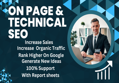 I will do on page SEO and technical SEO for website