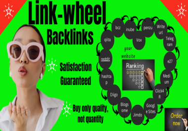 Super Powerful 35 LinkWheel backlinks and unique articles submission with Web2.0