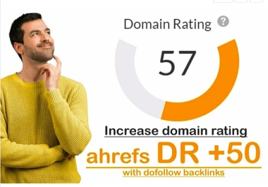 boost DR 50 ahref domain rating 0 to 50 9 days