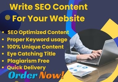 1000+ Words Professional SEO Friendly Web Content Writing,  Website Post & Article Writing any Topics