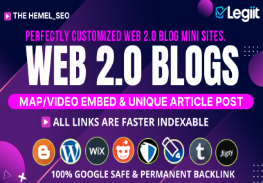 High Authority 50 Web2.0 backlinks Mini-Site For Google Ranking