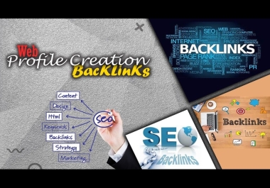I will provide web profile creation backlinks