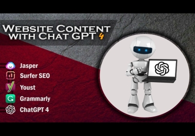 I will write website content using chat gpt 4