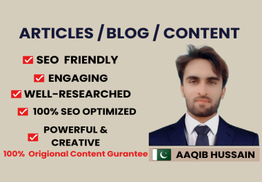 get captivating SEO blog/article web content to boost brand trust and organic traffic