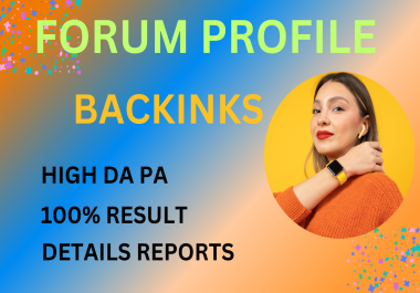 60+ Forum Profile Backlinks for your websites