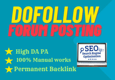 build 50 forum postings on high quality domains.