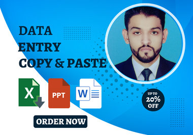 Data entry operator and fast copy paste work with 100 satisfaction