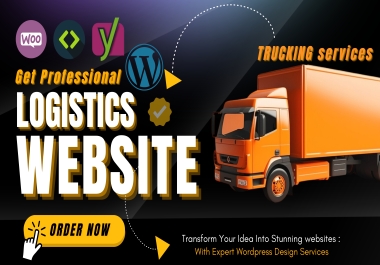 I will design logistics website,  trucking website,  dispatch website,  freight broker