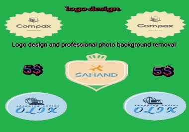 Professional logo design and photo background removal to create vector