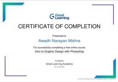 I am a professional graphic designer.